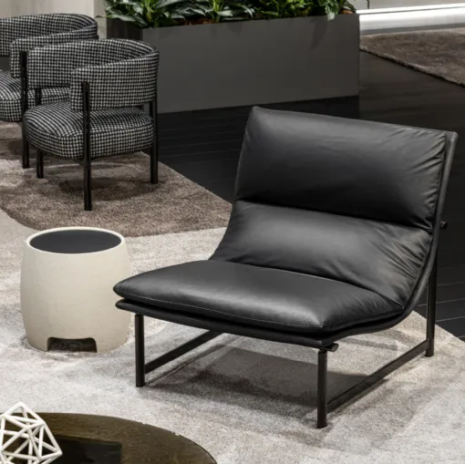 Poltrona in pelle Baltimora di Misuraemme