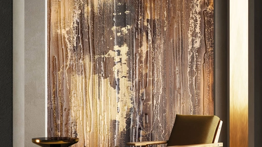 Carta da parati Dance Of Golden Shadows di London Art