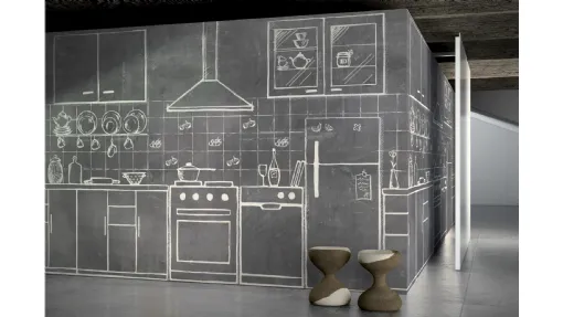Carta da parati Flat Loft di Glamora