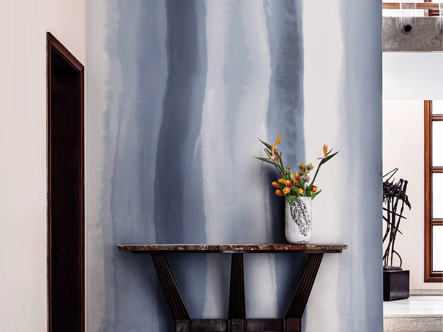 Carta da parati Soft Stripe Clouds di London Art