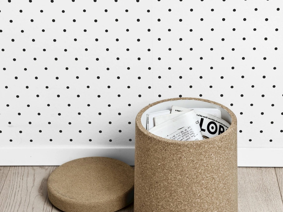 Tavolino contenitore in sughero Degree di Kristalia