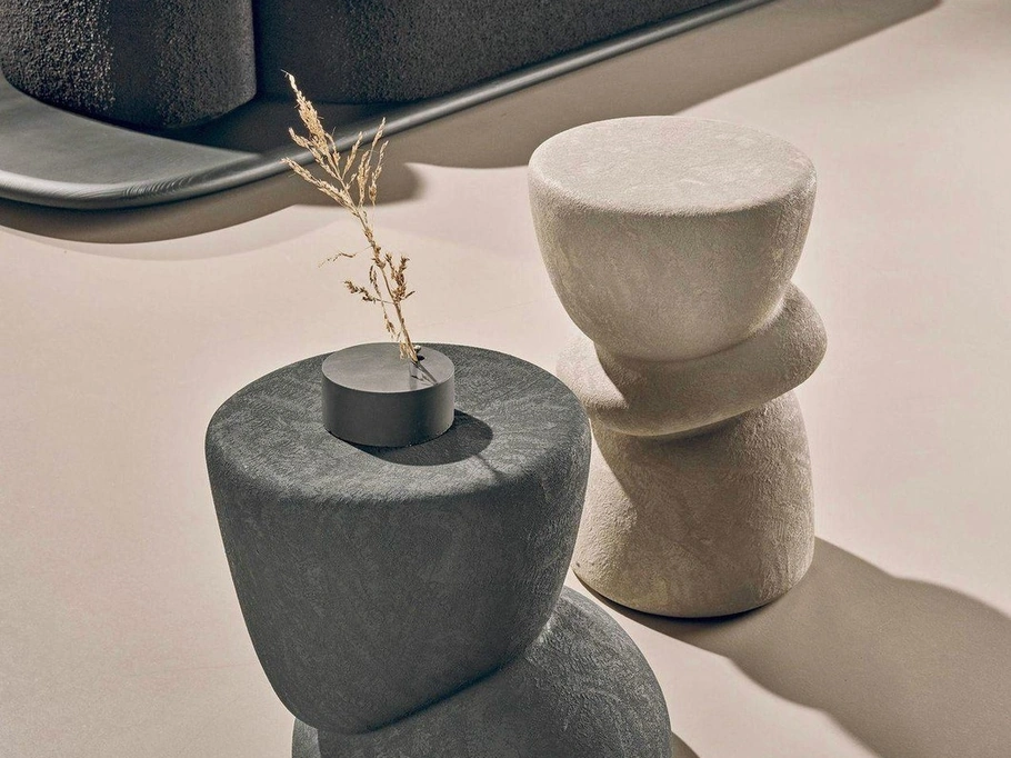 Tavolino Ovoo in gres porcellanato di Nature Design