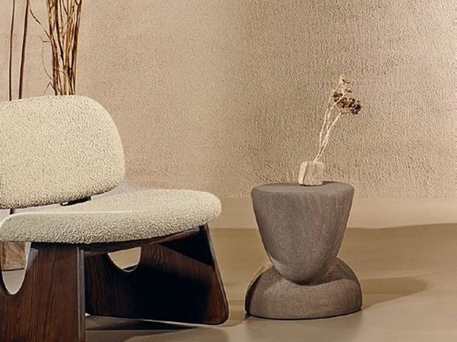 Tavolino Ovoo in gres porcellanato di Nature Design