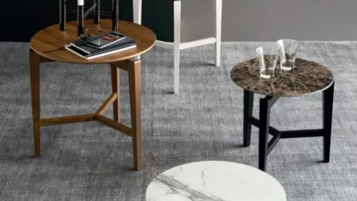 Tavolino rotondo in legno Symbol di Calligaris