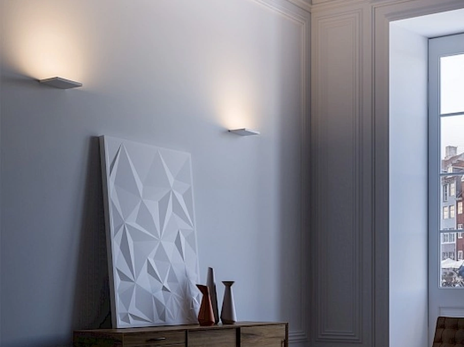 Lampada da parete super piatta con scheda led CM2 di Rotaliana