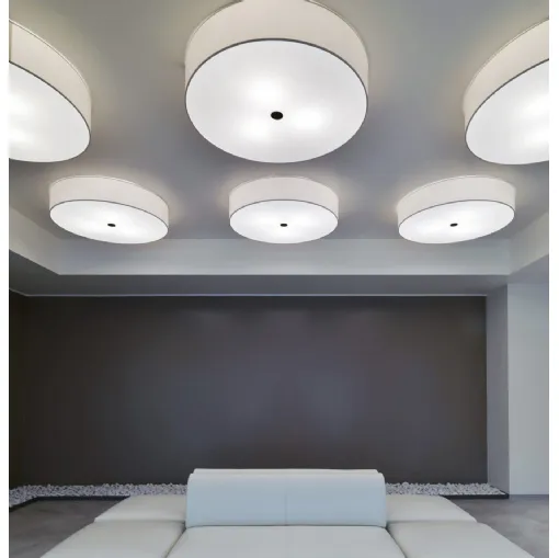 Lampada da parete cilindrica Tessuto di Pentalight