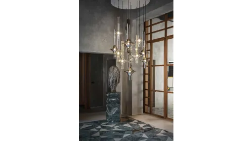 Lampada a sospensione in vetro borosilicato Wonder di Pentalight