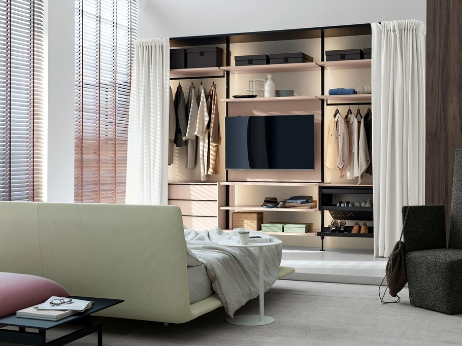 Cabina Armadio Novel + Telon di Kristalia