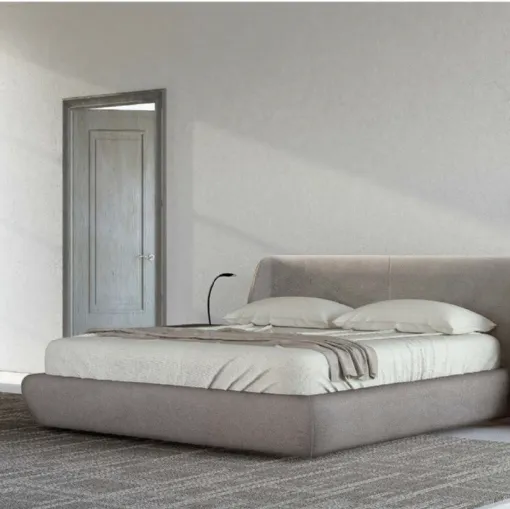 Letto con testiera in econabuk Eikon di Voltan