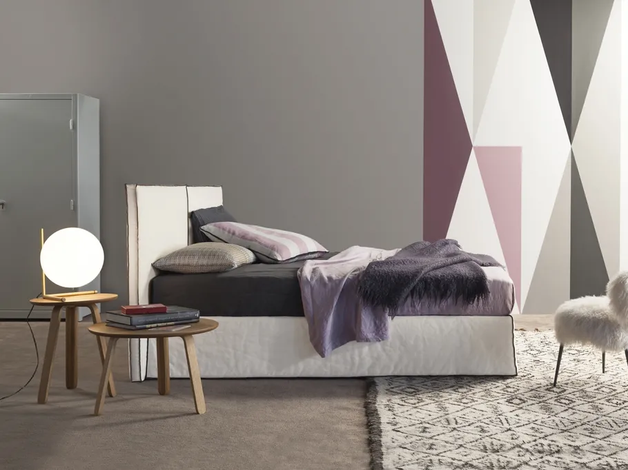 Letto con contenitore Space di Flexteam