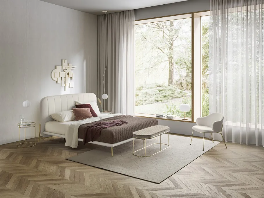 Letto imbottito Le Marais di Calligaris