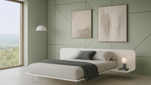 Letto No-Vo laccato di Voltan