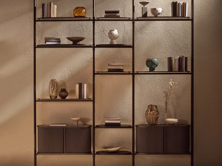 Libreria Stem in legno e metallo di Nature Design