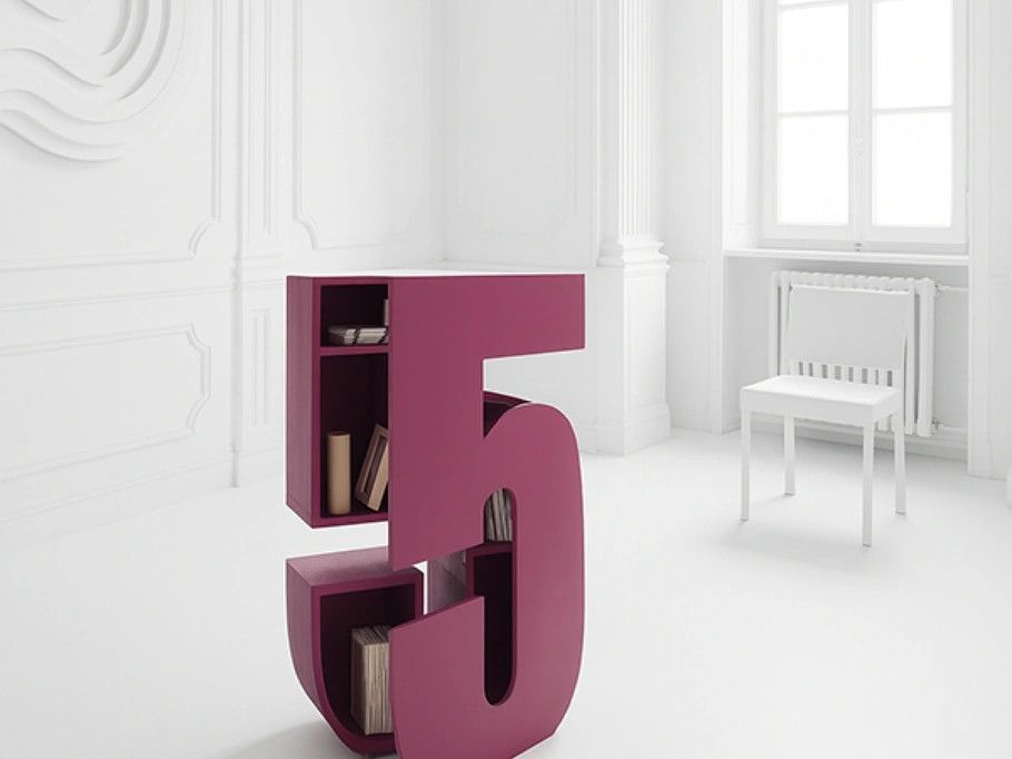 Libreria Numero Contenitore di Voltan