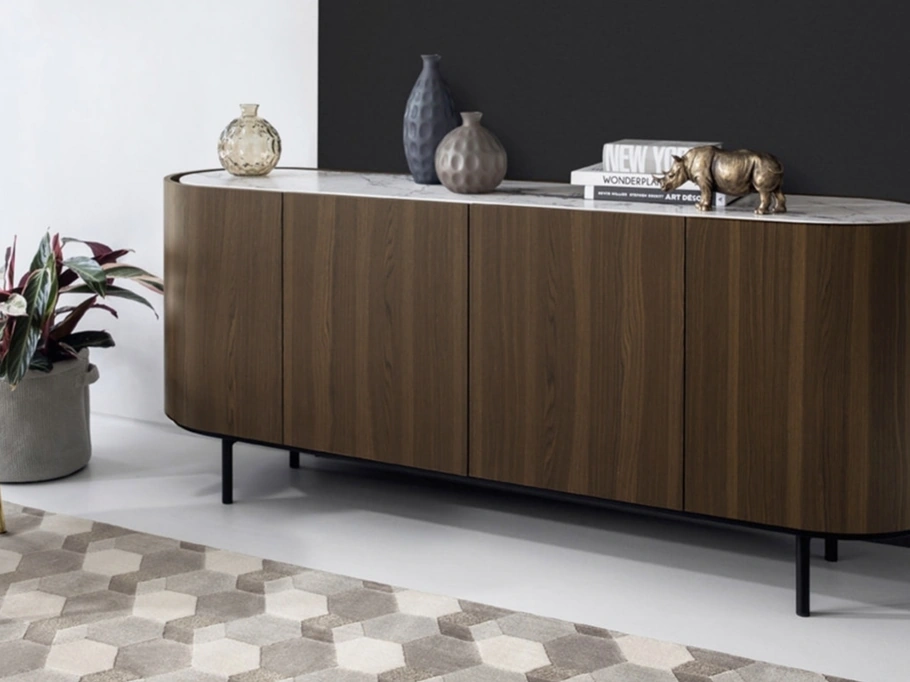 Madia ovale in legno Lake di Calligaris