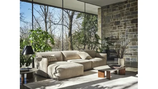 Divano con penisola Axis di Calligaris