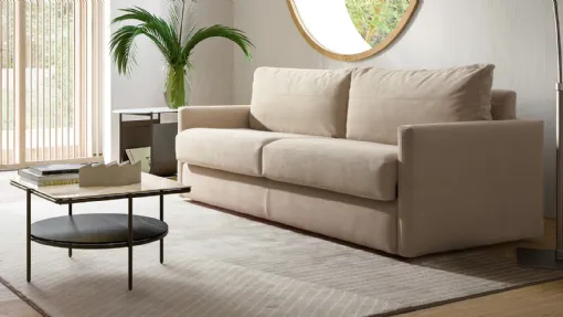 Divano Letto in microfibra imbottito Convert-S di Calligaris