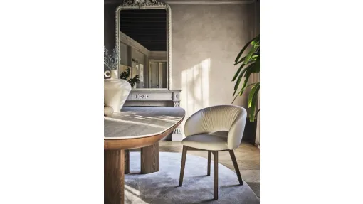 Sedia in pelle Anime Wood di Calligaris