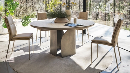 Sedia in pelle Carmen di Calligaris