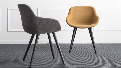 Sedia in tessuto imbottito Igloo di Calligaris