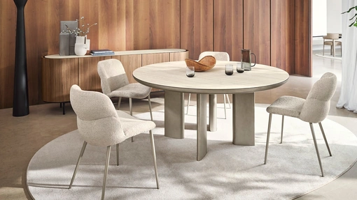 Sedia Onda in tessuto imbottito Calligaris