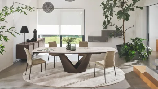 Sedia imbottita Fay di Calligaris