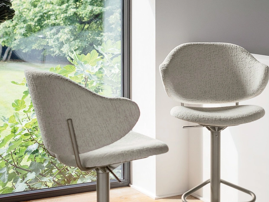 Sgabello in tessuto Holly di Calligaris