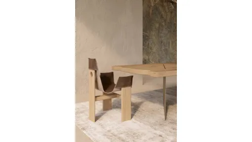 Sedia di design in pelle Manta di Nature Design