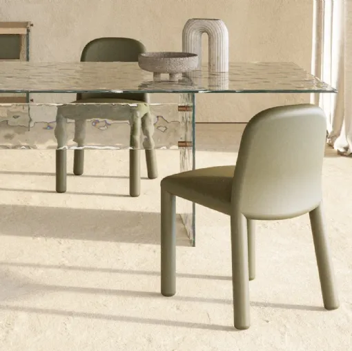 Sedia moderna in pelle Origin di Nature Design