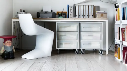 Sedia di design in polipropilene bianco Pulp di Kristalia