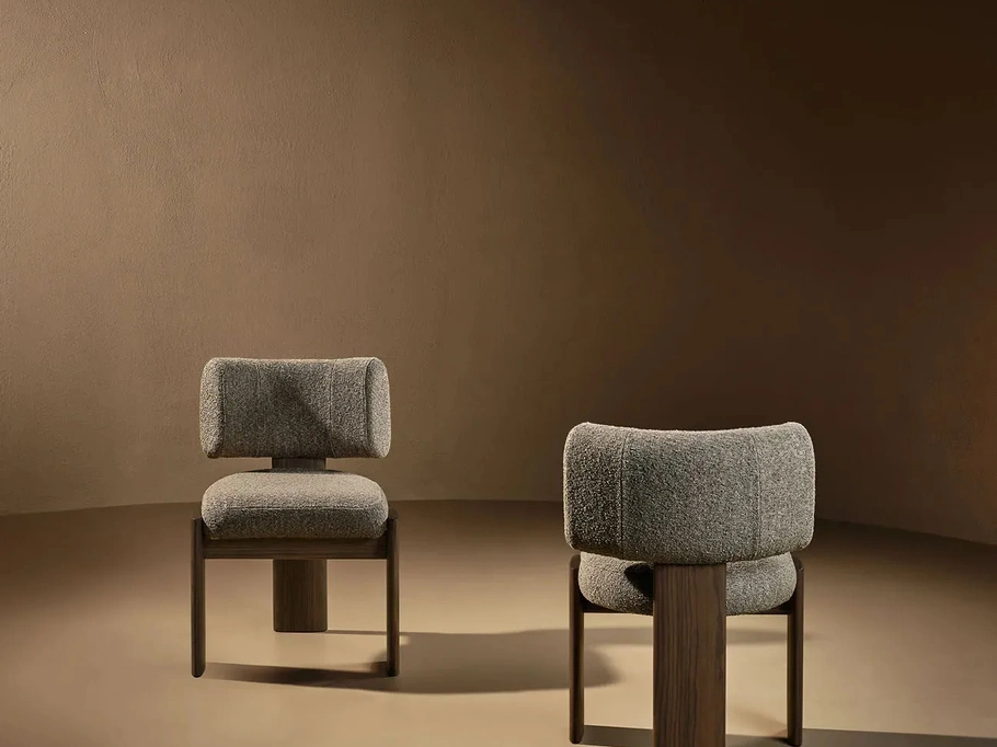 Sedia Trine in tessuto imbottito di Nature Design