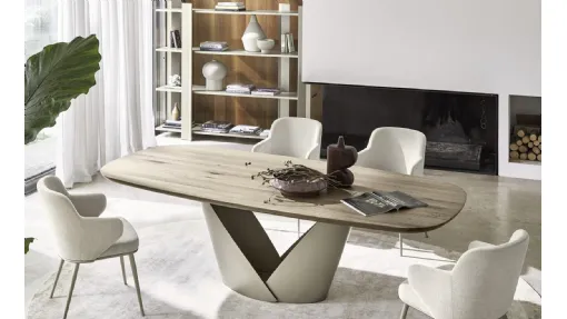 Tavolo Calla con piano in legno di Calligaris