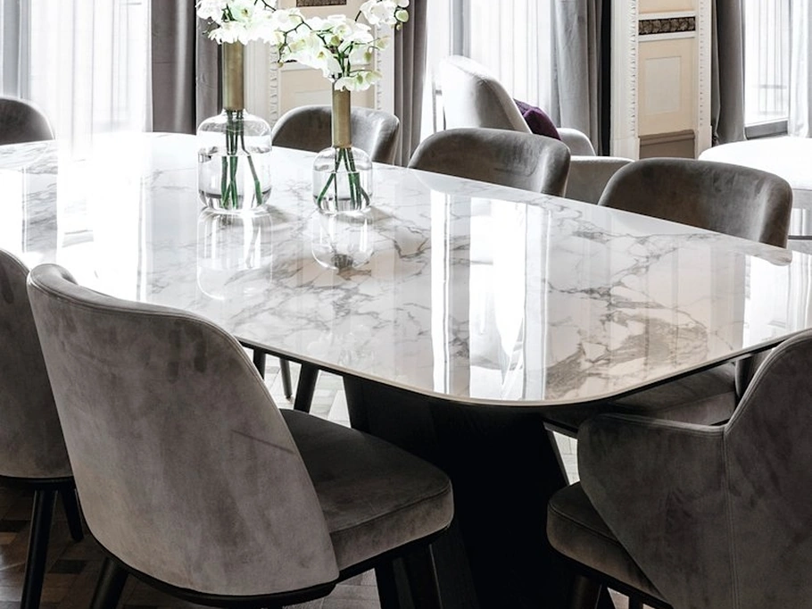 Tavolo fisso Icaro in ceramica di Calligaris