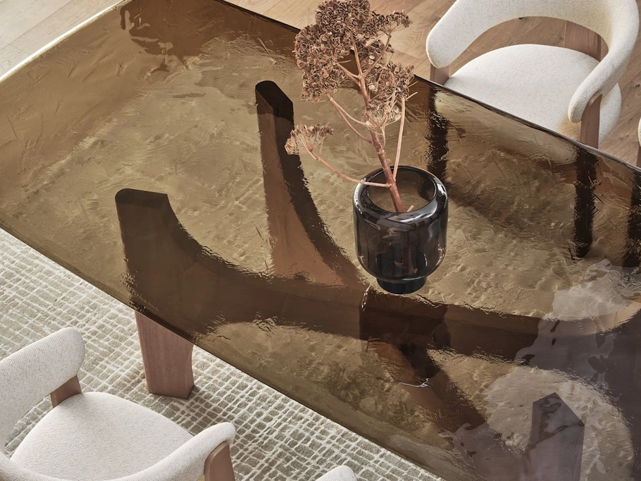 Tavolo in vetro Nogu di Calligaris