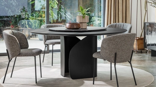 Tavolo rotondo Twins di Calligaris