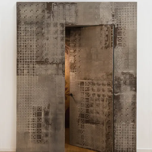 Porta battente di design per interni Boisè in legno di Albed