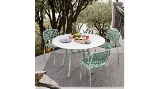 Sedia intrecciata Yo! di Connubia Outdoor